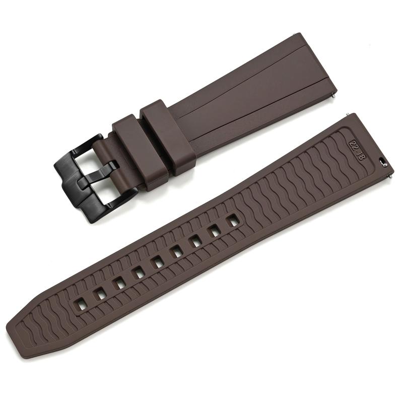 Bracelet de montre en silicone le plus récent pour Samsung Ultra Omega Seiko PROSPEX Panerai 20 mm 22 mm 24 mm Bracelet de montre en caoutchouc à dégagement rapide