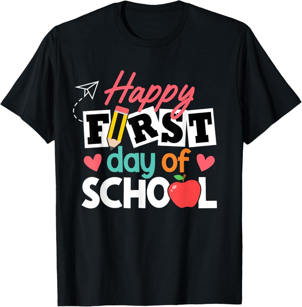 Happy First Day of School Teacher Kids Back To School Vibes Unisex T-Shirt