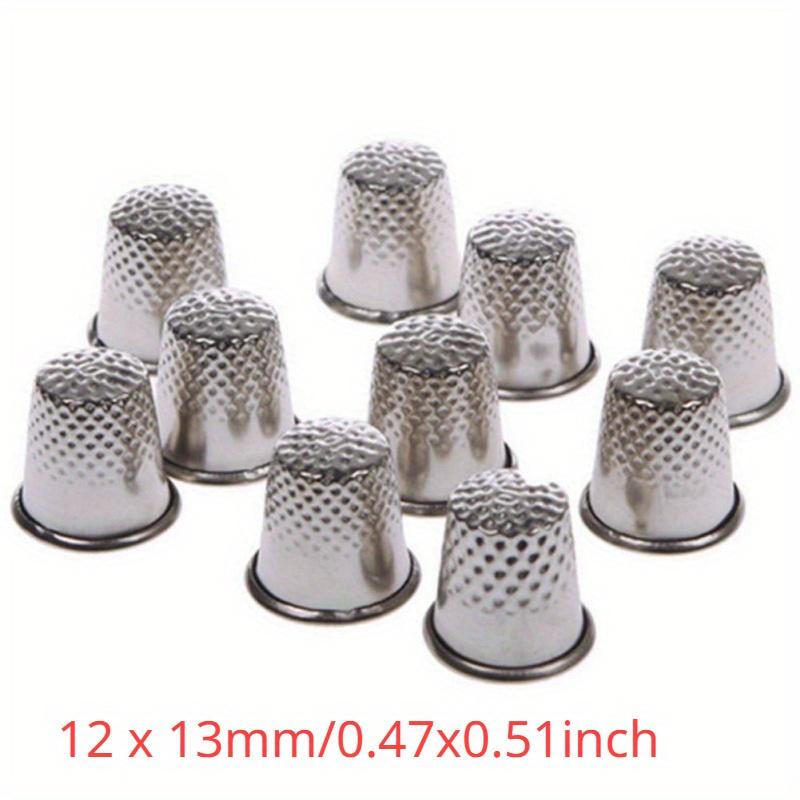 10 szt./zestaw DIY Narzędzia do szycia Ochraniacz na palec Antyczny Twardy Metal Mosiężny Naparstek do szycia Igły Akcesoria do szycia