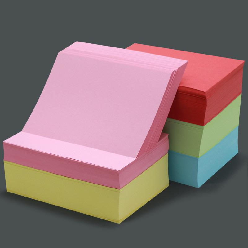 A5 Buntes Druckpapier - 500 Blatt für Basteln, Fotokopien, Kindergarten in Hellrot, Gelb, Pink, Grün