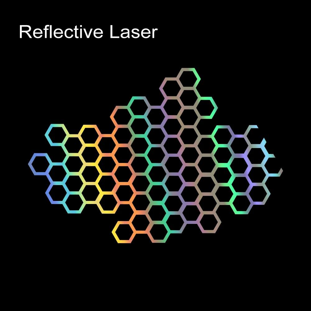 Motorcycle Sticker Honeycomb Graphics Helmet Vinyl Decals Motorbike Side Body Waterproof Bumper Creative Decoration Accessories 1 Piece