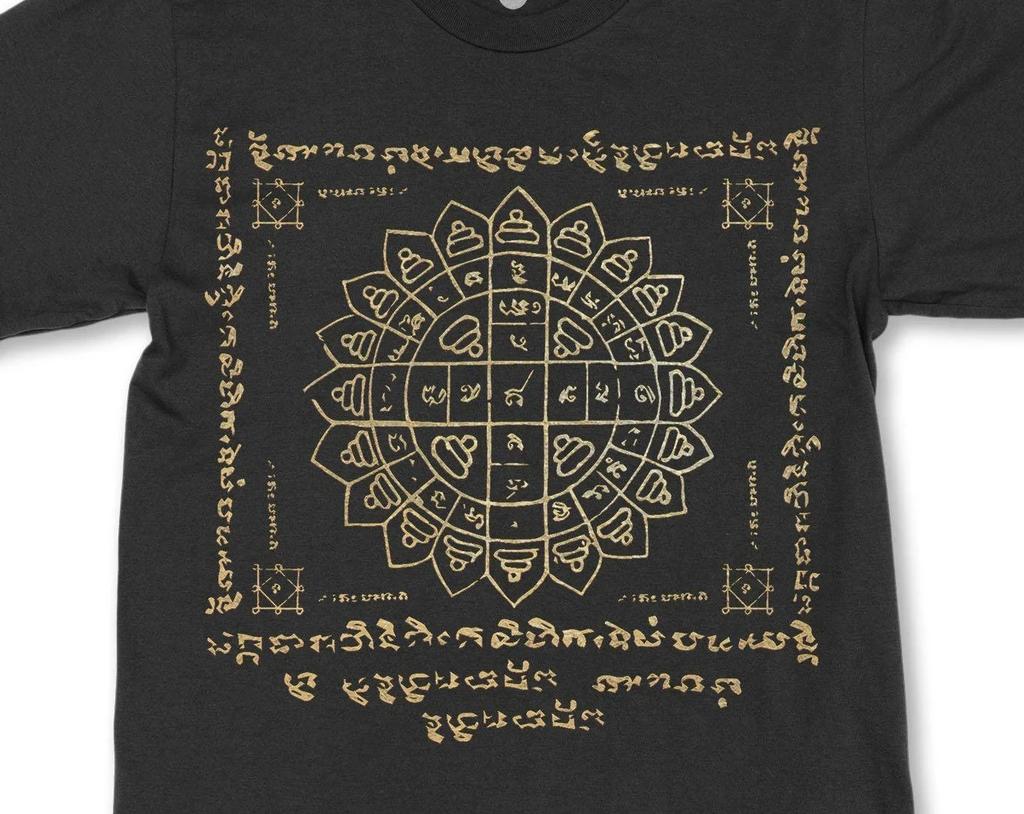 Thai Sak Yant Protection Sacred Ramayana Khmer Yantra Unisexdala Buddhist Deity Yoga Power Gift Graphic Art Sacred Unisex Tshirt