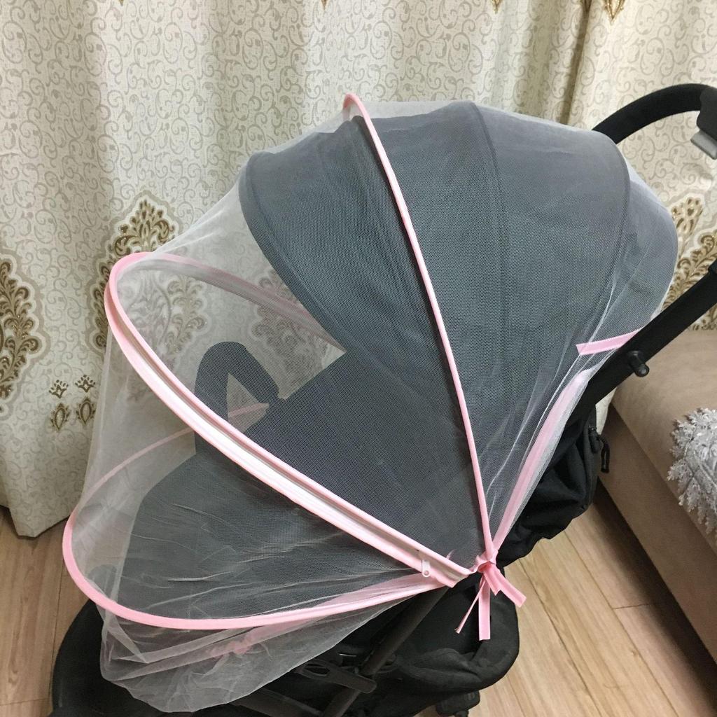 Baby Stroller Frame with Zipper & Embroidery Mosquito Net, Foldable & No Installation Needed.