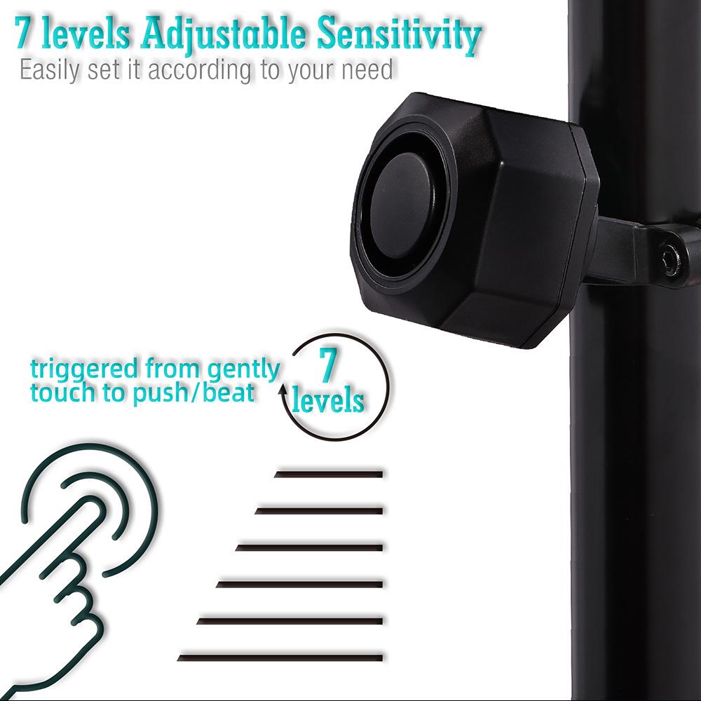 Alarmă antifurt fără fir pentru motociclete: Sistem de securitate prin vibrații cu telecomandă pentru biciclete și case