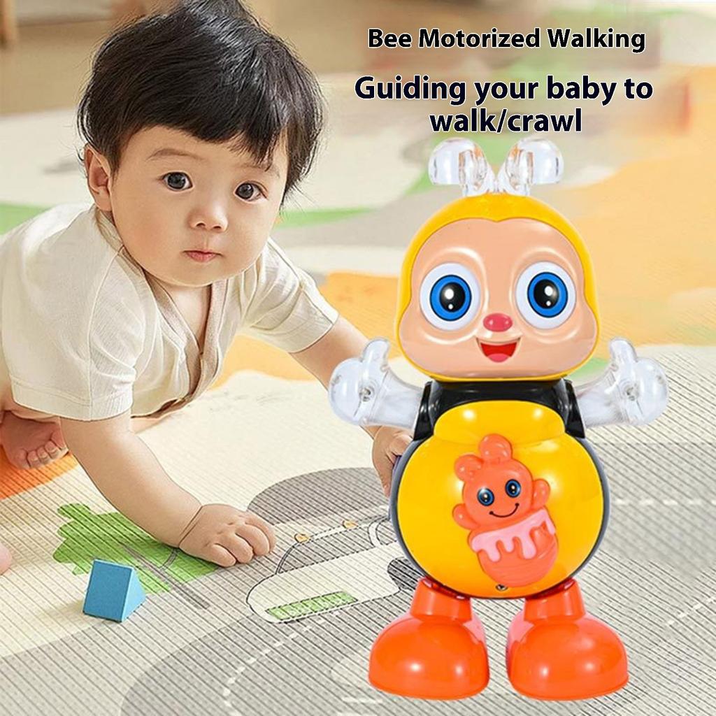Interactive Dancing Bee Toy With Music Lights Educational Sensory Toy For Toddlers Preschool Learning