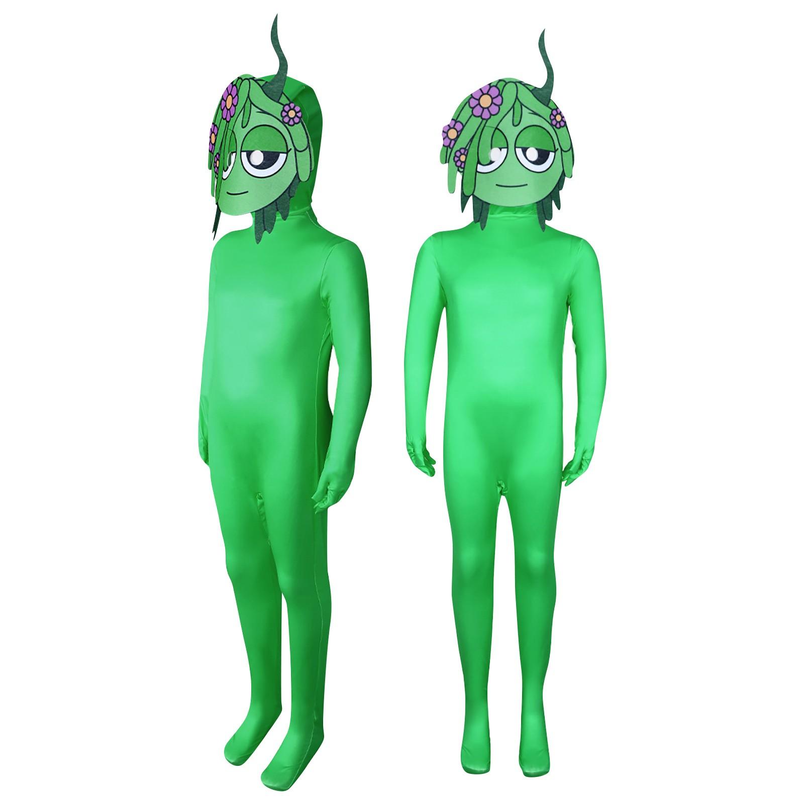 

Детский костюм для выступлений, коробка, костюм для косплея, игра, окружающие колготки, косплей, вечеринка, моделирование 110 зелёный