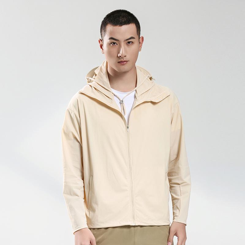 

Куртка с защитой от солнца UPF50+ из ледяного шелка: Дышащий, Ветрозащитный, Защита от УФ для мужчин и женщин Extra Large