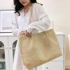 Yogodlns Large Capacity Handmade Weaving Bag Outdoor Beach Straw Ladies Shoulder Bag Summer Women's Shopper Handbag