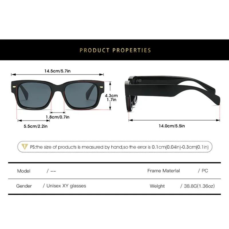 Vintage Square Sunglasses Men Women Europe And America Designer Sun Glasses Unisex Ins Fahion Popular Shades Eyewear Uv400