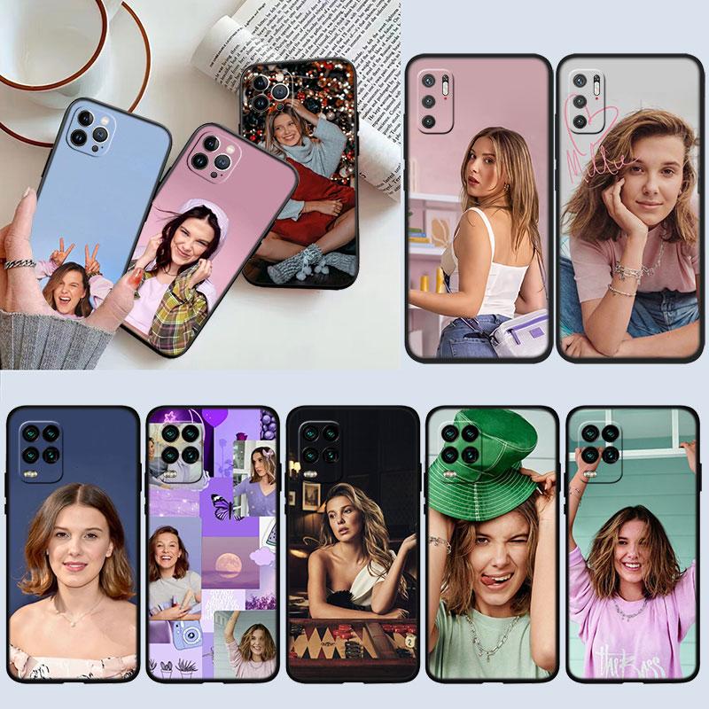 IK47 Millie Bobby Brown New High-End Shell Phone Case for Xiaomi Poco F8 M4 M5 M6 M7 X3 X6 X7 Pro GT NFC Ultra