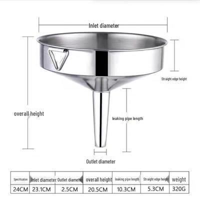 SPSR Stainless Steel Kitchen Funnel