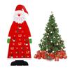Felt Christmas Tree Calendar Hanging Decor Holiday Ornament Kids Christmas Gifts Door Wall Decoration for Home Party