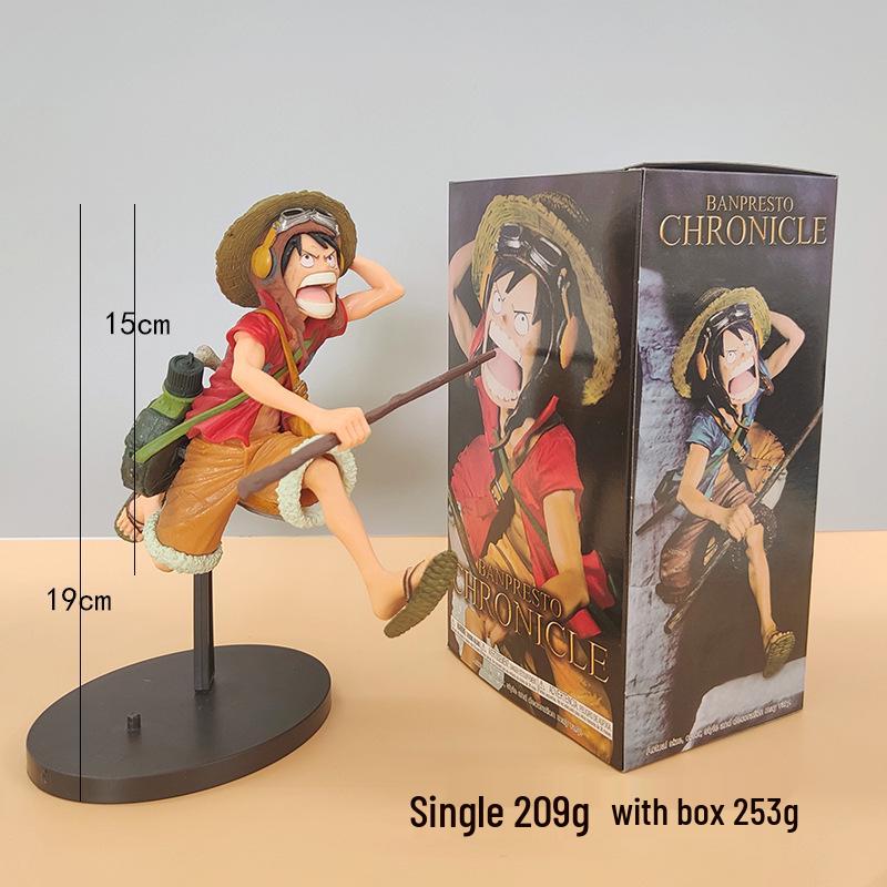 One Piece Onigashima Luffy, Zoro, Ace, & Sanji Anime Figurine Set