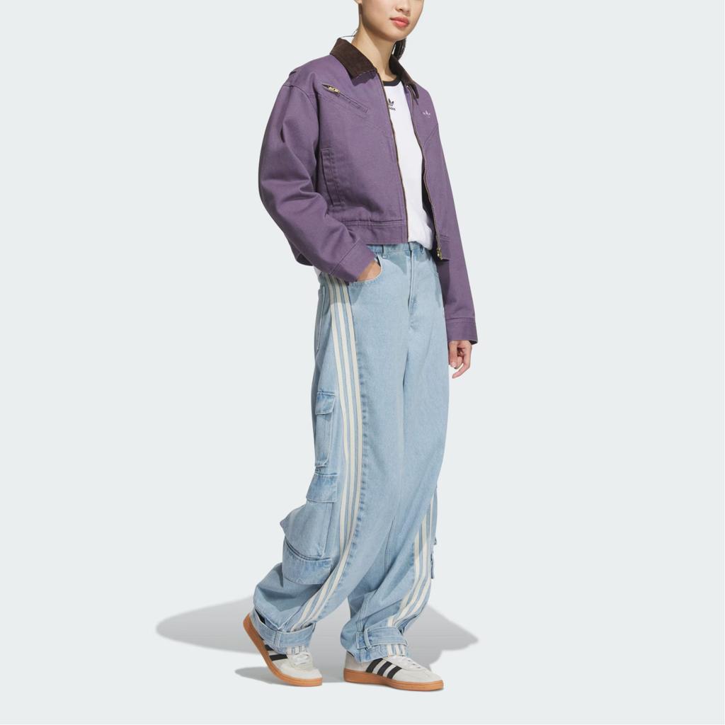 Adidas Originals Wash Pad Jacket Women Jackets Dark-Gray Violet Gold JW9577