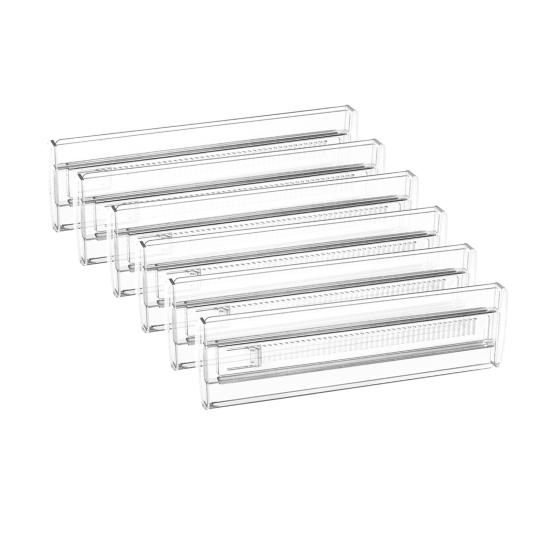 Adjustable Drawer Divider Clear Drawer Organizer Expandable Drawer Separator for Clothes Baby Utensils Cutlery Bedroom Kitchen Drawer Organization