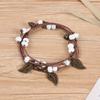 Vintage Bohemian Ceramic Bracelet Girl Sweet Bell Leaf Versatile Waist Chain Multi-circle Bracelet Jewelry
