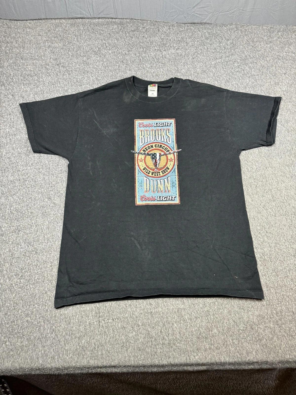 

Vintage Brooks & Dunn Shirt Mens XL Neon Circus Wild West Tour Coors Light 90s S