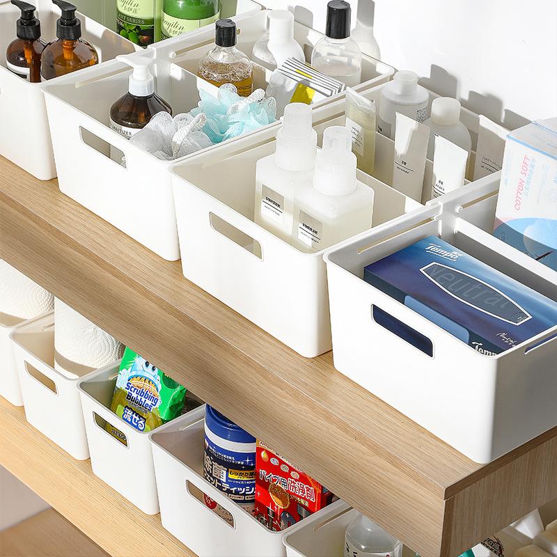 Retractable Partition Storage Box, Large-capacity Storage Basket, Household Roller Storage and Sundries Storage Basket