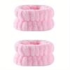2PCS Reusable Spa Wrist Washband Soft Microfiber Towel Wristbands For Washing Face Women Girl Yoga Running Sport Wrist Sweatband