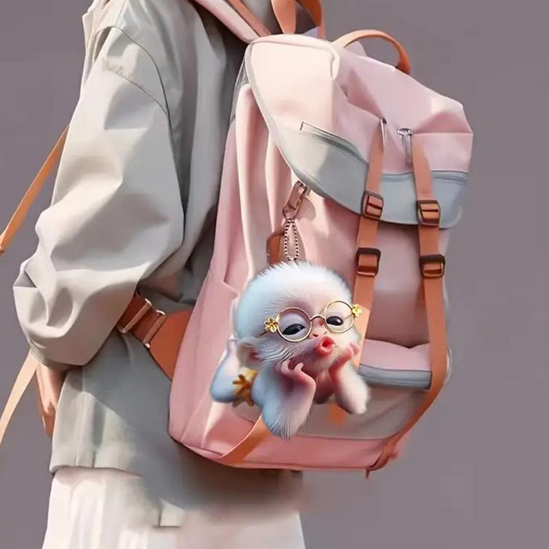 Car Rearview Lens Pendant Pouting Monkey Car Pendant Cute Car Decor Car Decorations Rearview Lens Decor Interior Rearview Glass