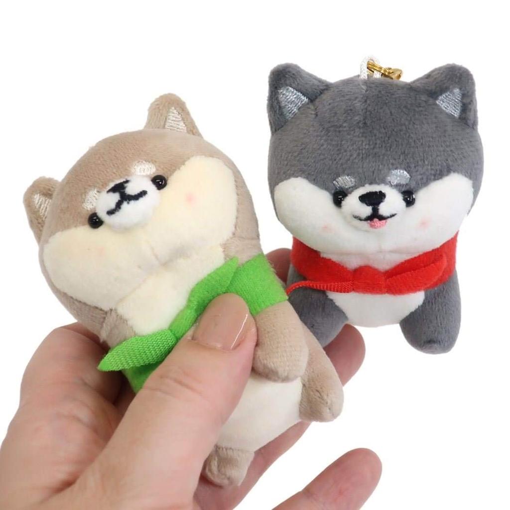 CRUX Mascot Keychain [Nico Plush Pair Plush Toy Ball Chain] Shiba Inu/Set of 2