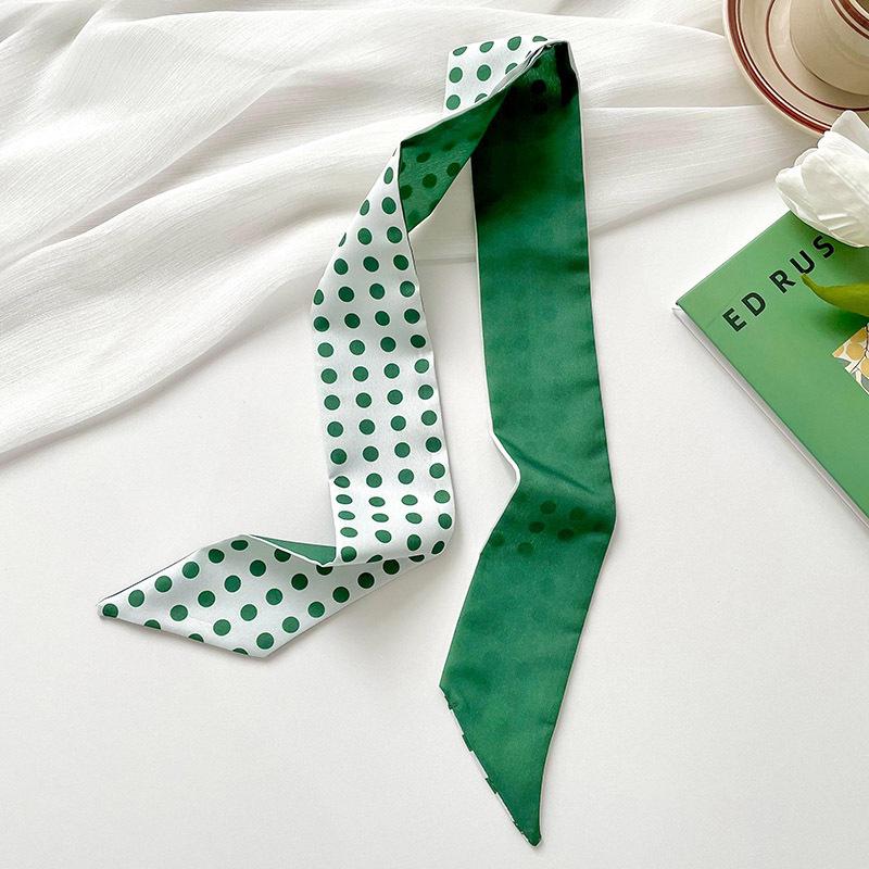 Long silk scarf, high-end new versatile hair tie streamer, atmosphere ribbon, spring and summer decorative scarf, tied bag streamer