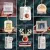 Christmas Decoration Wooden Wallet Bell Pendant Diy Christmas Tree Pendants For Home Xmas Navidad Gifts New Year 2025