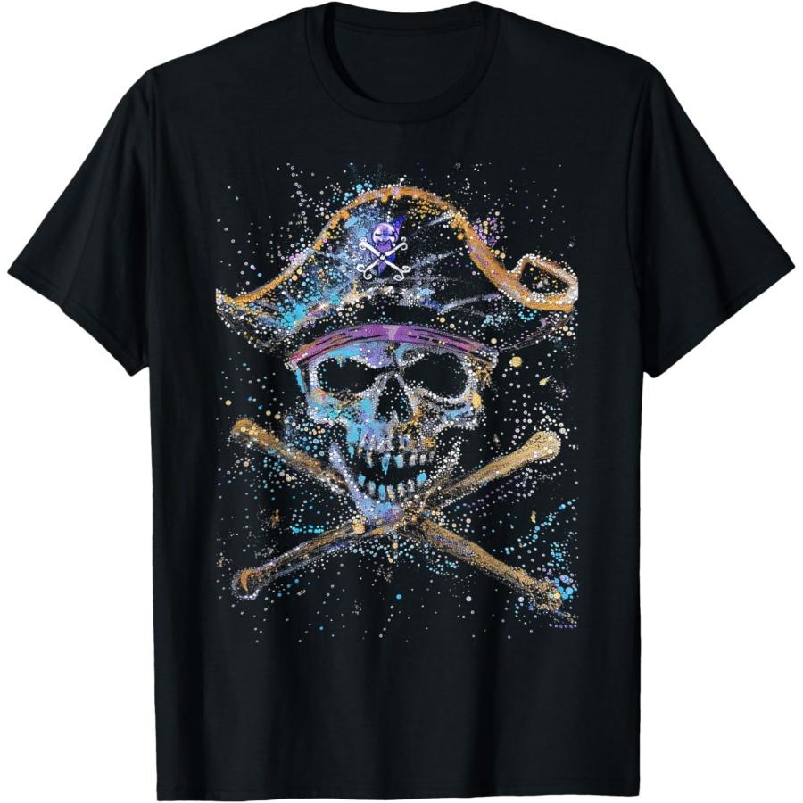 Skull & Crossbones Pirate Vintage T-Shirt S