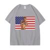 Funny Doja Cat American Flag Graphic T Shirts Men's Women's Meme Short Sleeve T-shirts Fashion Casual Oversized Polyester T-shirt