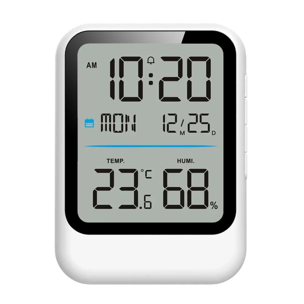 1PC Multifunctional Electronic Humidity Alarm Clock Electronic Household Digital-Indoor Home Kitchen Thermometer And Hygrometer
