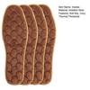 2 Pairs Warm Winter Insoles Thickened Plush Anti-Slip Shoe Inserts Breathable Temperature-Locking Foot Warmers