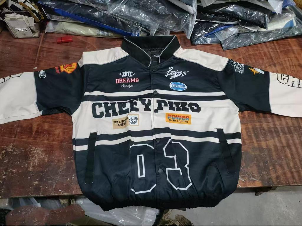 Men's & Women's Retro Racing Baseball Jackets - Trendy Motorcycle Style for Spring & Autumn