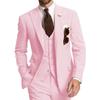 3 Pieces Men's Suits Slim Fit Suit Formal Business Groom Wear Wedding Tuxedos Blazer Jacket Vest Pants Set Costume Homme Marry