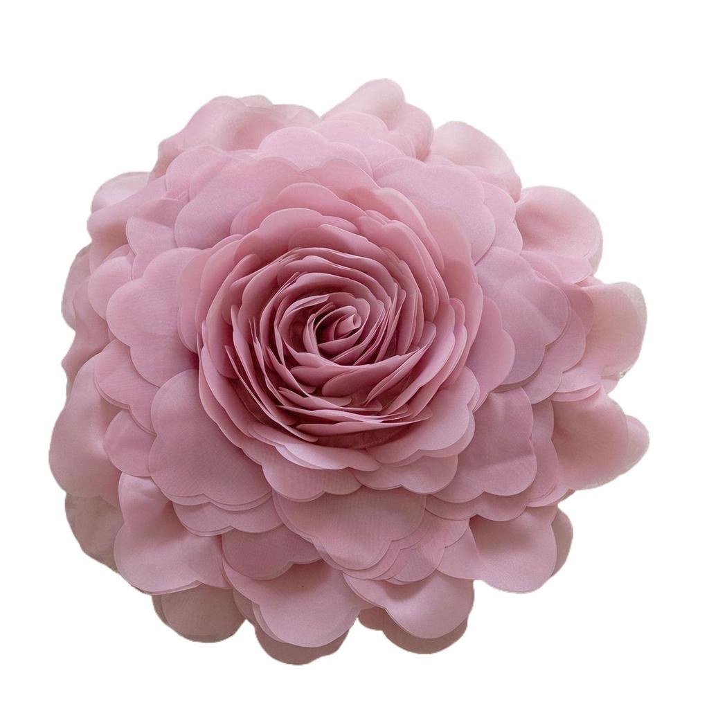 3D Rose Flower Decorative Cushions Pillows Case Handmade for Sofa Bed Living Room Bay Window Wedding Gift