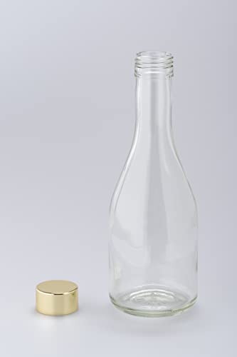 5 X 300ml Clear Glass Water Bottles, Storage & Refill Containers, Made In Japan, GLASS BOTTLE SA300PGFG5