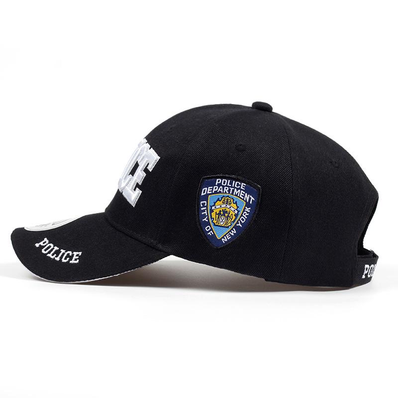 POLICE Letter Embroidery Baseball Cap Hip Hop Cap Men's Universal Trucker Cap Golf Cap