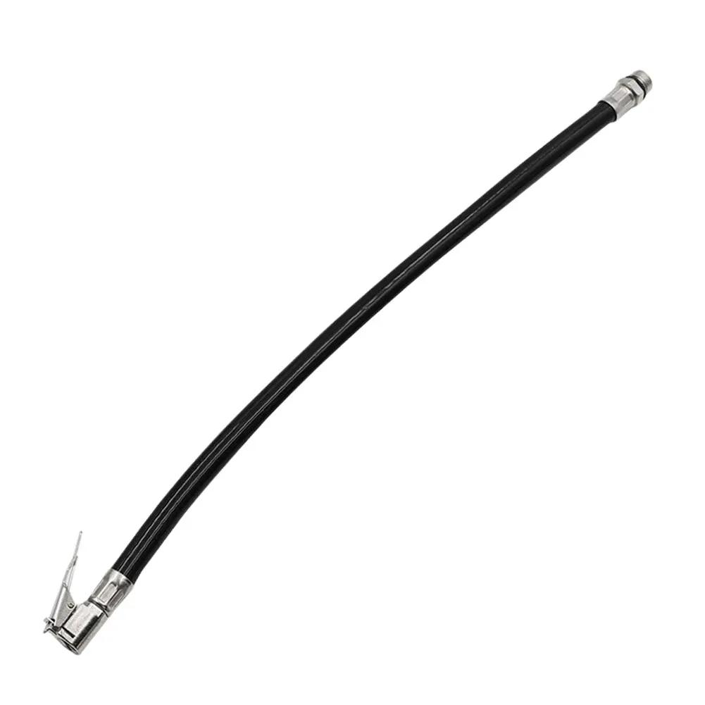 

Car Tire Inflator Hose Flexible Tire Air Pump Hose Thread Nozzle Air Pump Clip Adapter for Car Automobile for Vehicle Motorcycle чёрный
