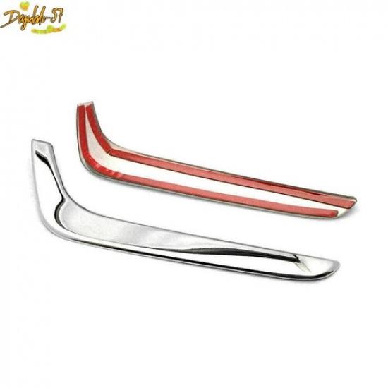 Chrome Front Fog Light Lower Cover Eyelid Trim For Honda CR-V CRV 2017 2018