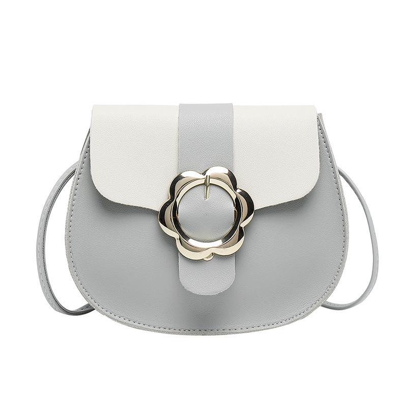 

Полукруглая сумка для мобильного телефона контрастного цвета, новая зимняя модель, сумка-мессенджер для мелочи. серый