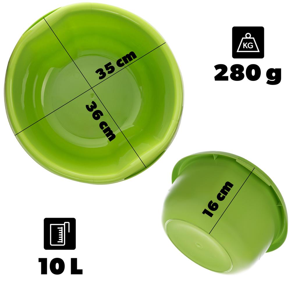 KADAX Bol din Plastic pentru Spălat Lenjerie intimă Bazin Recipient cu Mânere