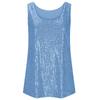 Ärmelloses Damen Camisole-Westchen mit Glitzer Pailletten Tanktops