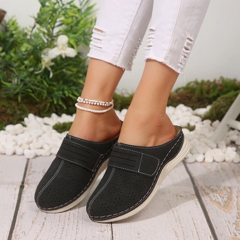 Women's Wedge Slippers Casual New Simple Pure Color Sandals Lightweight Comfortable Slip on Thick Bottom Slides Women Slippers