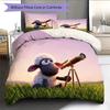 Shaun the Sheep2 Pattern Bedding Quilt Set  Home Decoration  Gift (1 * duvet cover + 2 * pillowcase  without core)