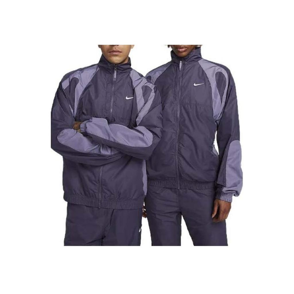 Nike X Drake Nocta Series Colorblock Stand Collar Zip-Up Sports Jacket Men Jackets Purple DO2808-573