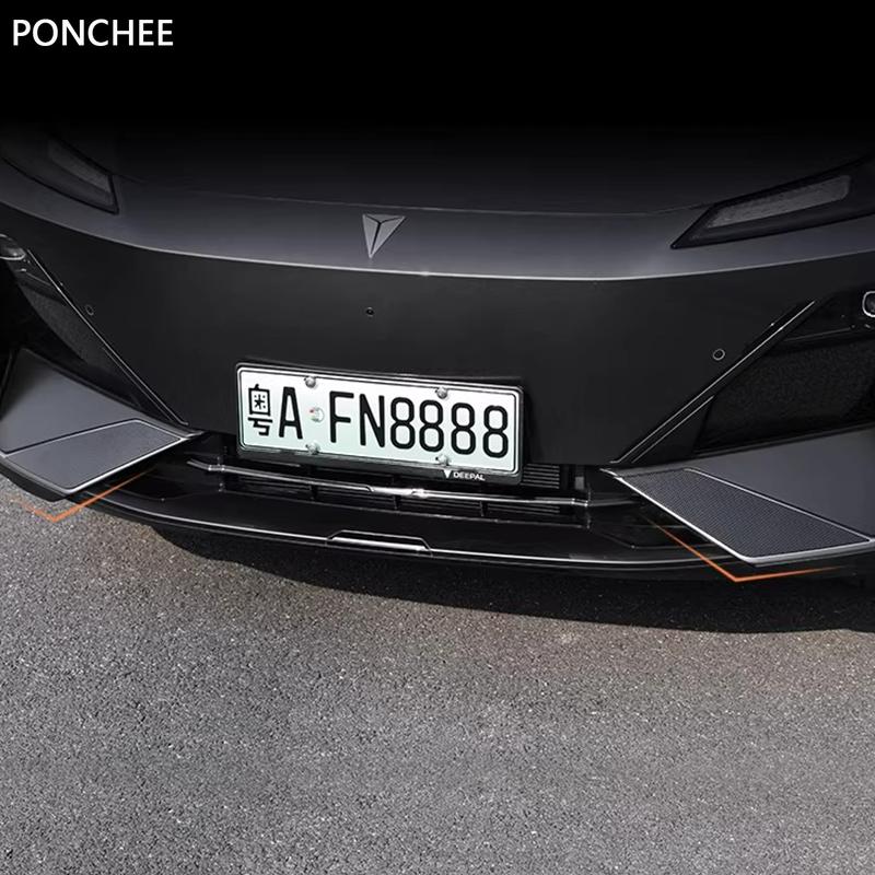 For Changan Deepal S7 S07 2024-2026 Front Bumper Decorative Sticker Original Car Paint Surface Bumper Decorative Strips