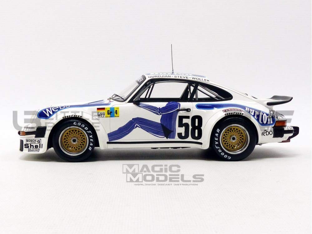TOPSPEED Scale Porsche 934 1977 Le Mans 24 Hours 1/18 #58