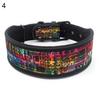 Flower Line Print Reflective Adjustable Pet Dog Puppy Collar Soft Neck Strap