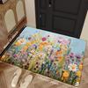 Romantic Spring Beautiful Flower Carpet Warm Doormat Rug For Bedroom Carpet For Living Room Welcome Mat Outdoor Carpet