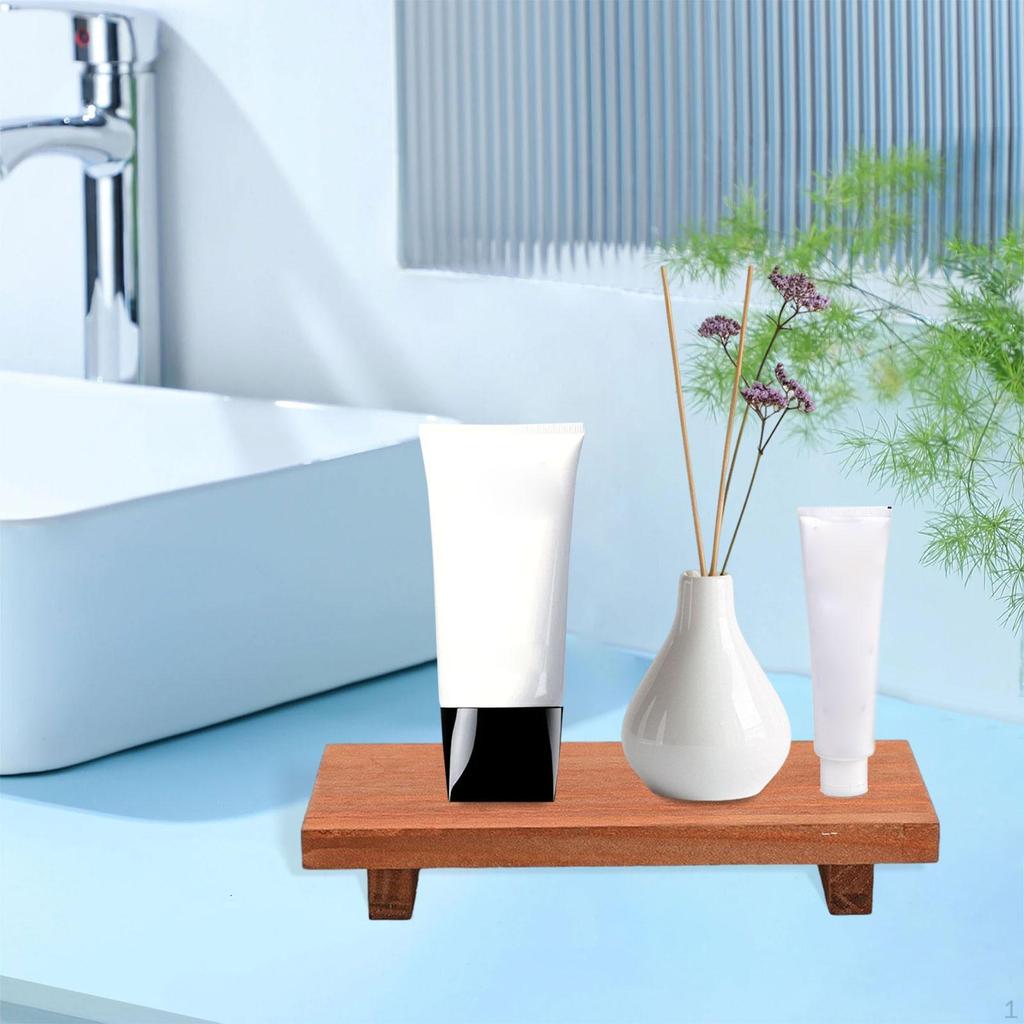 Step of Wooden Pedestal Support Soap for The Kitchen Bathroom