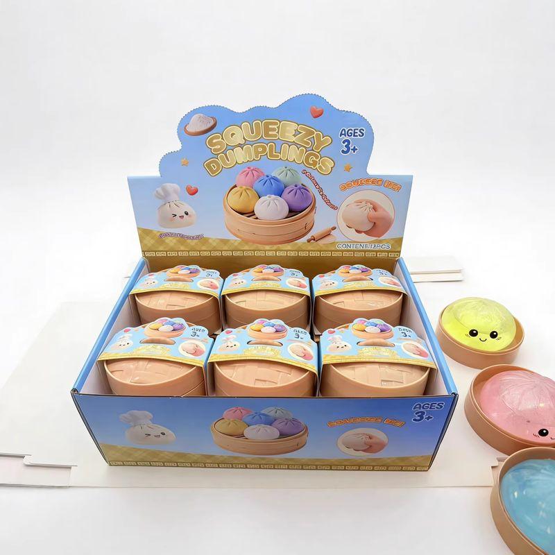 Cartoon Squishy Plasticity Buns Toys Transparency Squeeze Toy Relieve Stress Funny Anti-Stress Sensory Toy Adult Trendy Toy Gift